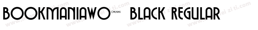 BookmaniaW02-Black Regular字体转换